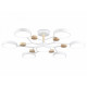 Люстра на штанге Ambrella Light Linetech Comfort FL4864