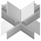 Коннектор X-образный для шинопровода Ambrella Light Magnetic Track System GL3375