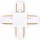 Коннектор Х-образный однофазный Ambrella Light Track System GL7082