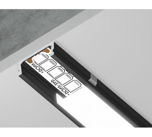 Алюминиевый накладной профиль Ambrella Light Alum Profile GP1700BK Алюминиевый накладной профиль Ambrella Light Alum Profile GP1700BK
