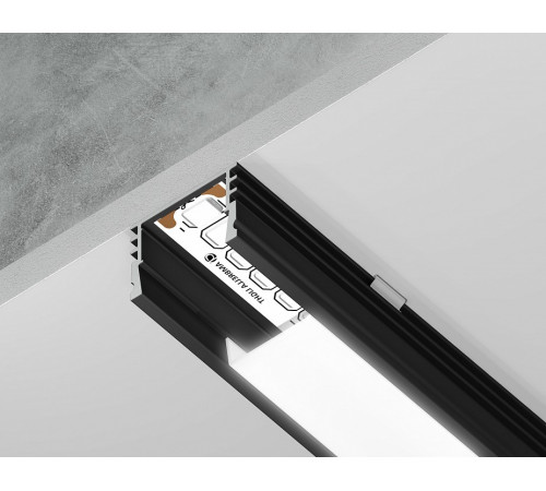 Алюминиевый накладной профиль Ambrella Light Alum Profile GP1750BK Алюминиевый накладной профиль Ambrella Light Alum Profile GP1750BK