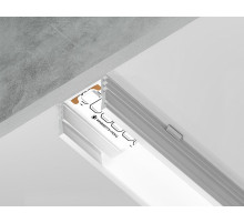 Алюминиевый накладной профиль Ambrella Light Alum Profile GP1750WH