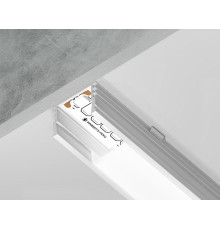 Алюминиевый накладной профиль Ambrella Light Alum Profile GP1750WH