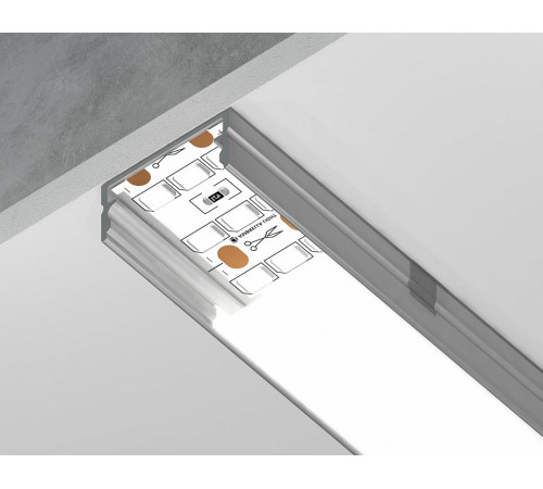 Алюминиевый накладной профиль Ambrella Light Alum Profile GP2001AL Алюминиевый накладной профиль Ambrella Light Alum Profile GP2001AL