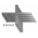 Соединитель Х-образный (5 шт.) Ambrella Light Profile System GP8057