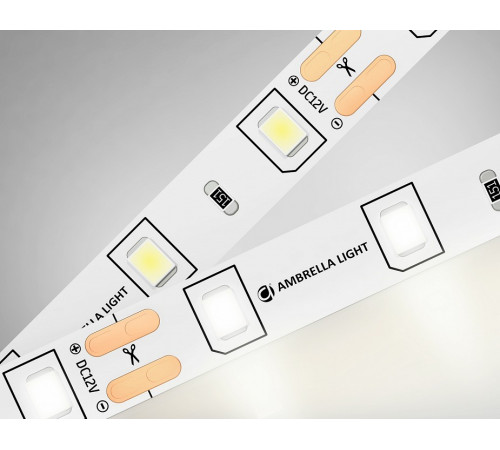 Светодиодная лента Ambrella Light LED Strip 12В 2835 4,8Вт/м 4500K 5м IP20 GS1002 Светодиодная лента Ambrella Light LED Strip 12В 2835 4,8Вт/м 4500K 5м IP20 GS1002