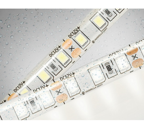Светодиодная лента Ambrella Light LED Strip 12В 2835 9,6Вт/м 4500K 5м IP65 GS1202