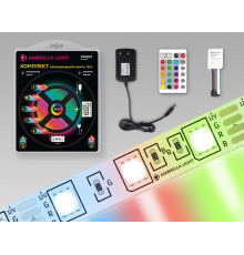 Светодиодная лента Ambrella Light LED Strip 12В 5050 14,4Вт/м RGB 5м IP20 GS2402