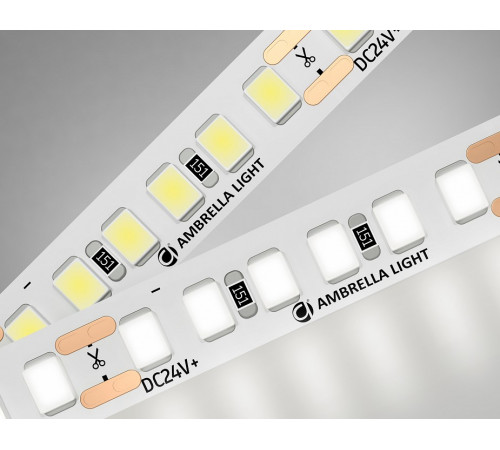 Светодиодная лента Ambrella Light LED Strip 24В 2835 14,4Вт/м 4500K 5м IP20 GS3202 Светодиодная лента Ambrella Light LED Strip 24В 2835 14,4Вт/м 4500K 5м IP20 GS3202