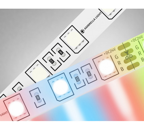 Светодиодная лента Ambrella Light LED Strip 24В 5050 14,4Вт/м RGB 5м IP20 GS4302