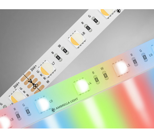 Светодиодная лента Ambrella Light LED Strip 24В 5050 10Вт/м RGBW+6500K 5м IP20 GS4403