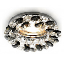 Встраиваемый светильник Ambrella Light Crystal K206 BK/CH