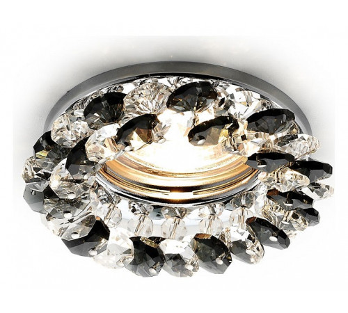 Встраиваемый светильник Ambrella Light Crystal K206 BK/CH Встраиваемый светильник Ambrella Light Crystal K206 BK/CH