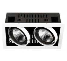 Встраиваемый светильник Ambrella Light T812 BK/CH 2*12W 4200K