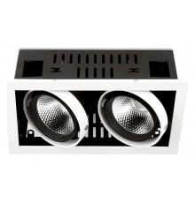 Встраиваемый светильник Ambrella Light T812 BK/CH 2*12W 4200K