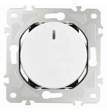 Выключатель двухклавишный с подсветкой Arte Milano 202.31-2.white