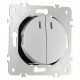 Выключатель одноклавишный проходной Arte Milano 202.33-1.silver
