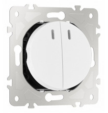 Выключатель одноклавишный проходной Arte Milano 202.33-1.white
