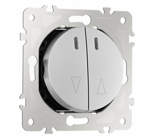 Выключатель жалюзи с подсветкой Arte Milano 202.39-2.silver