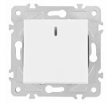 Выключатель одноклавишный с подсветкой Arte Milano 203.31-1.white