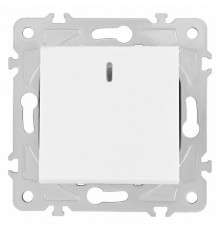 Выключатель одноклавишный с подсветкой Arte Milano 203.31-1.white