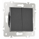 Выключатель одноклавишный проходной Arte Milano 203.32-1.black