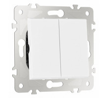 Выключатель одноклавишный проходной Arte Milano 203.32-1.white