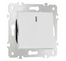 Переключатель одноклавишный перекрестный с подсветкой Arte Milano 203.35-1.silver