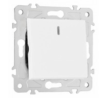 Переключатель одноклавишный перекрестный с подсветкой Arte Milano 203.35-1.white