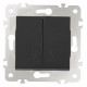 Выключатель жалюзи Arte Milano 203.38-2.black