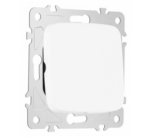 Выключатель двухклавишный проходной Arte Milano 205.32-2.white