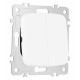 Выключатель двухклавишный проходной Arte Milano 205.32-2.white