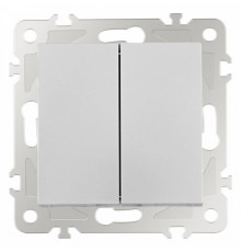 Выключатель одноклавишный проходной Arte Milano 206.32-1.silver