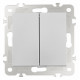 Выключатель одноклавишный проходной Arte Milano 206.32-1.silver