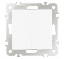 Выключатель одноклавишный проходной Arte Milano 206.32-1.white