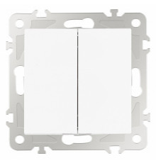 Выключатель одноклавишный проходной Arte Milano 206.32-1.white