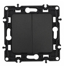 Выключатель одноклавишный проходной Arte Milano 217.32-1.black