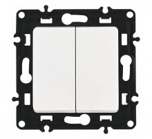 Выключатель одноклавишный проходной Arte Milano 217.32-1.white