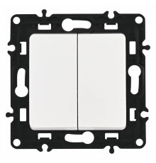 Выключатель одноклавишный проходной Arte Milano 217.32-1.white