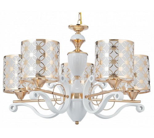 Подвесная люстра Arte Milano Florentia-3097 303097/5 Wh/Gd Подвесная люстра Arte Milano Florentia-3097 303097/5 Wh/Gd