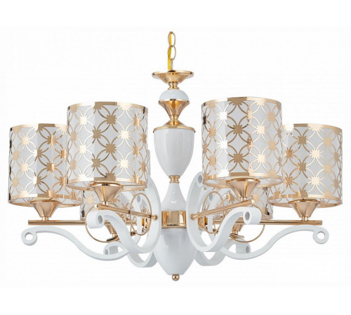 Подвесная люстра Arte Milano Florentia-3097 303097/6 Wh/Gd Подвесная люстра Arte Milano Florentia-3097 303097/6 Wh/Gd