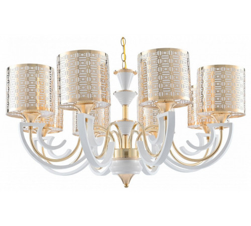 Подвесная люстра Arte Milano Florentia-8857 308857/8 Wh/Gd Подвесная люстра Arte Milano Florentia-8857 308857/8 Wh/Gd
