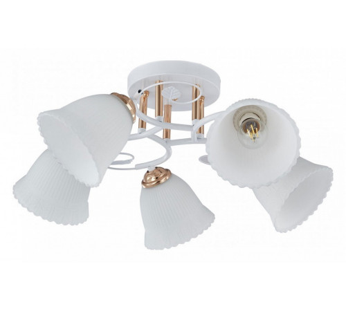 Потолочная люстра Arte Milano Amalfi 325395/5A WH+FG Потолочная люстра Arte Milano Amalfi 325395/5A WH+FG