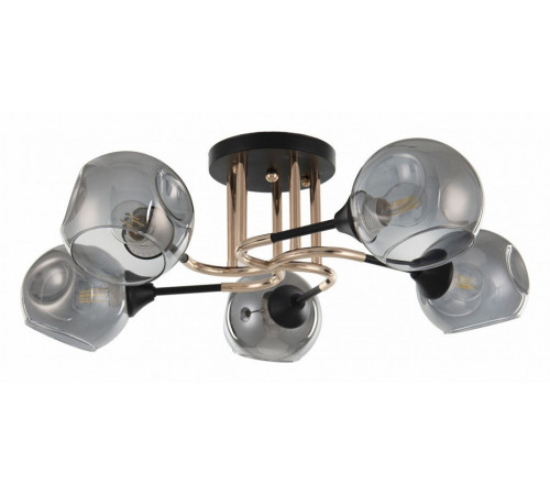 Потолочная люстра Arte Milano Amalfi 328419/5 FG+BK Потолочная люстра Arte Milano Amalfi 328419/5 FG+BK