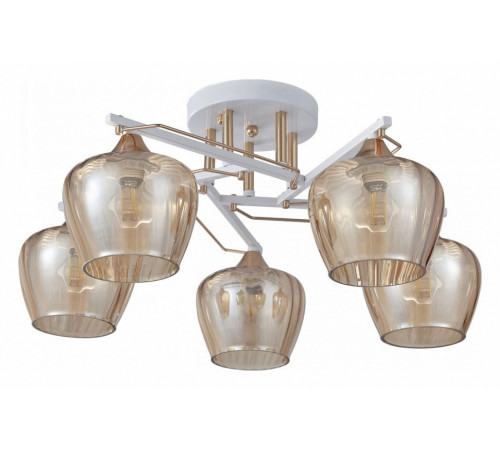 Потолочная люстра Arte Milano Amalfi 329508/5 WH+FG Потолочная люстра Arte Milano Amalfi 329508/5 WH+FG