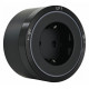 Трековая розетка Arte Milano Am-track-sockets 380066TS LED/ES Black