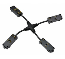 Коннектор питания Х-образный Aployt Magnetic track 220 APL.0280.00.05