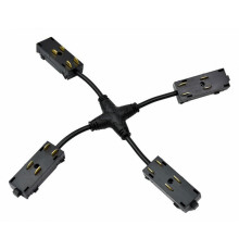 Коннектор питания Х-образный Aployt Magnetic track 220 APL.0280.00.05