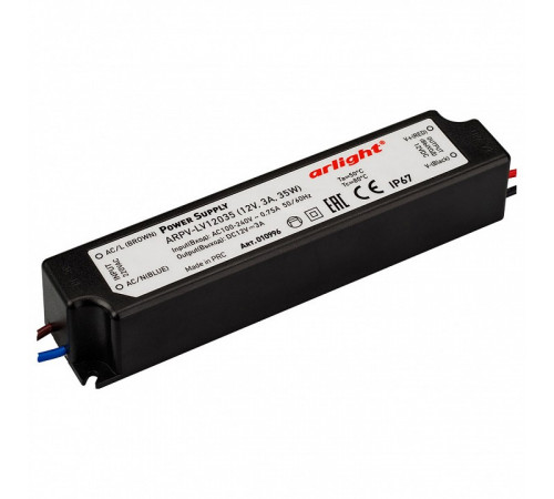 Блок питания Arlight ARPV-LV12035 (12V, 3.0A, 36W) 010996 Блок питания Arlight ARPV-LV12035 (12V, 3.0A, 36W) 010996