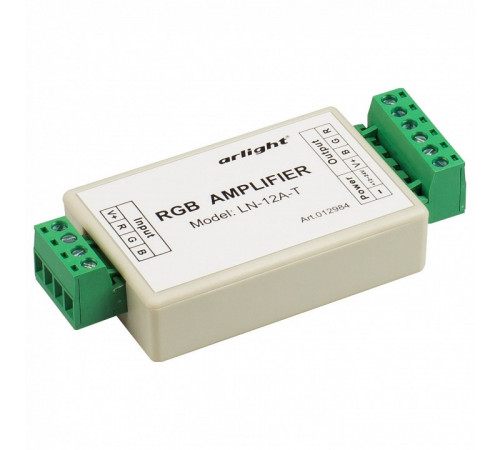 RGB-усилитель Arlight LN-12A-T (12/24V, 144/288W) 012984 RGB-усилитель Arlight LN-12A-T (12/24V, 144/288W) 012984